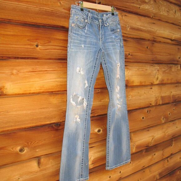 Miss Me Distressed Boot Cut Jeans - Picture 4 of 9